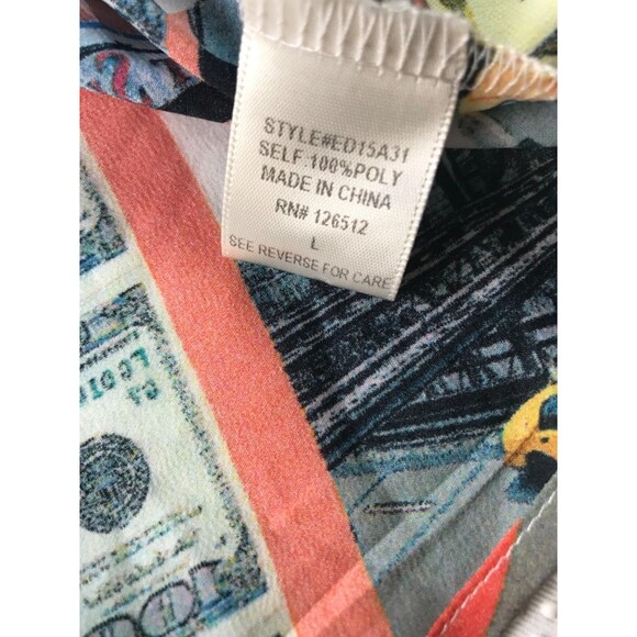 Aratta Silent Journey NYC Taxi Freedom GRAFFITI ART Anthropologie Button Up Top - Picture 15 of 16